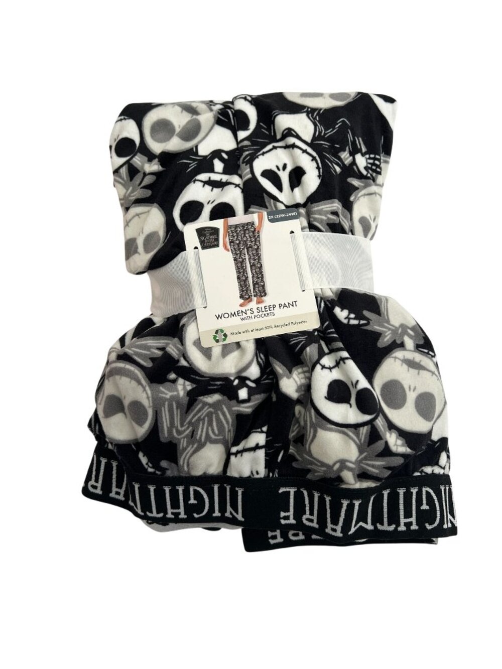 Disney's Nightmare Before Christmas Jack Skellington Women's Sz 3x Sleep Pant